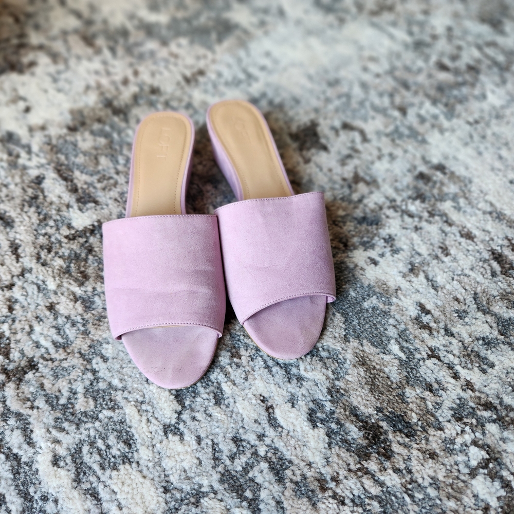 Loft Women's Pink Slide Sandals Size 11